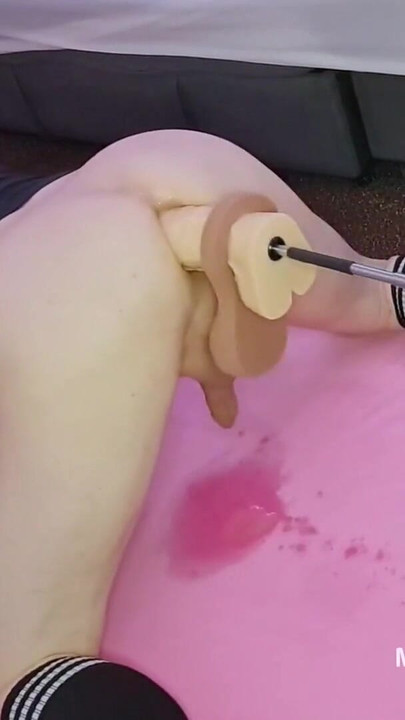 Emotional moment from "Limp dick DILF Mike ass fucked and squirting with huge dildo on the fucking machine"