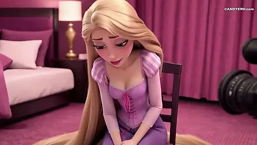 AI generated rapunzel dalam casting seks! Gadis polos nyepong kontol untuk pertama kali