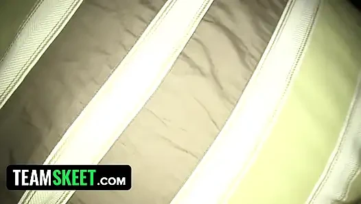 Beautiful petite teen Sara Luvv gets her tight pussy slammed