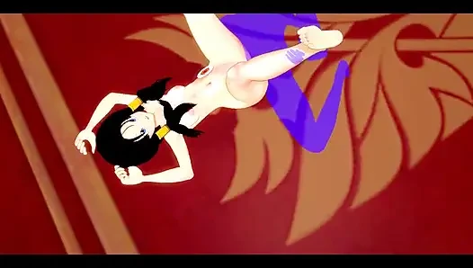 Dragon Ball, хентай - Videl трахнули и дрочил - японская азиатская манга, аниме-фильм о играх