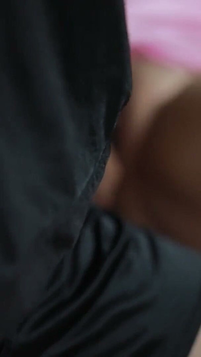 Asian girl wearing satin pajamas relaxing and doing doggystyle until satisfied | Clip 2