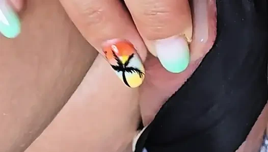 He CUMS Hard Inside Her Panties Under Her Skirt In a Crowded Bus