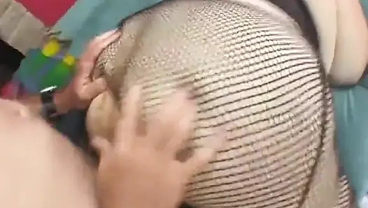 Blonde fat fucking masturbating