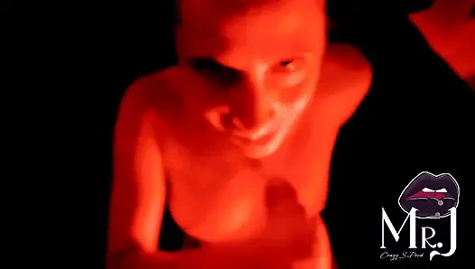 Nyx and MrJ... under a red light