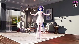 China Cutie Dancing + Allmähliches Ausziehen (3D HENTAI)