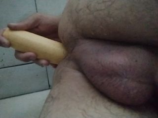 Banane im Arsch
