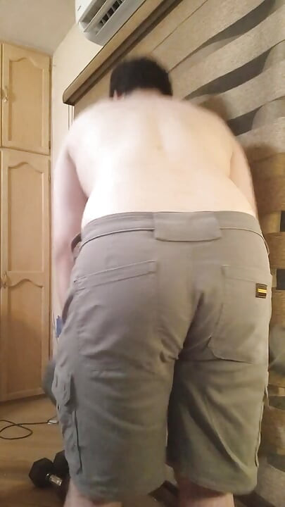 Muscular Stud Lifts Weights and Teases