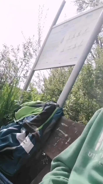 Masturbation outside.