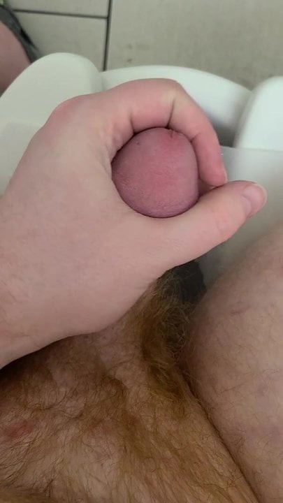 Stroking my hard cock