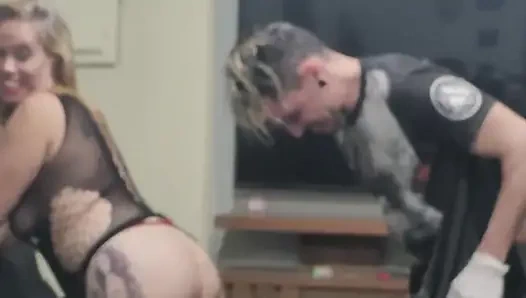 In Tattoo Section Tattoo Artist Can't Resist Hot Blonde