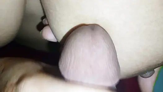 Stepsister Nadiya is surprised by her stepbrother's big cock and he fucks her big pussy while they are home alone