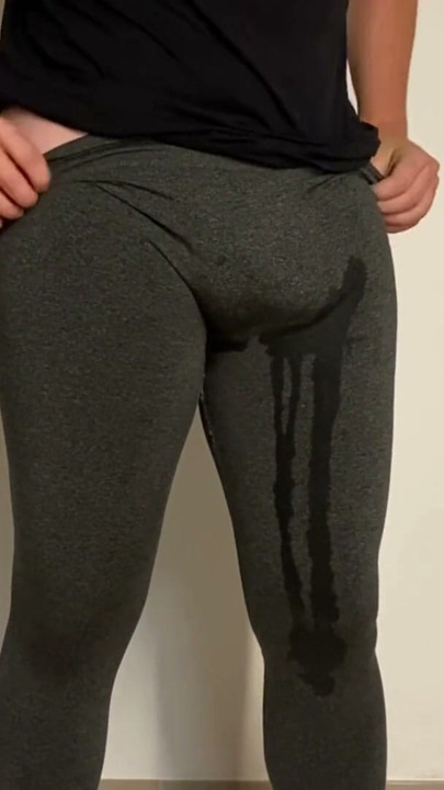No hands cumshot in tight pants | Clip 1