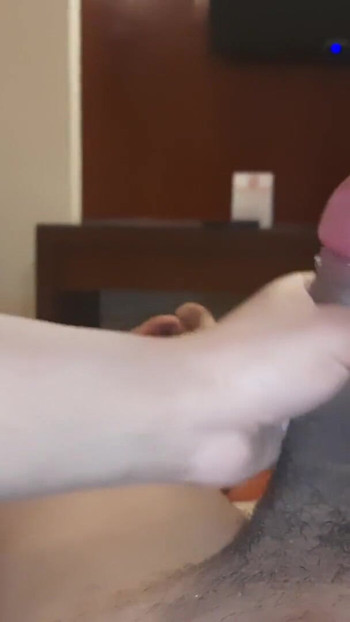 Emotional moment from "I accidentally cum in her pussy. Cream pie close up"