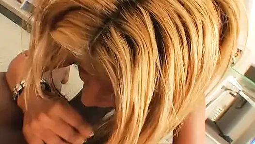 A Blonde Slut Can't Swallow the Whole Dick of Lexington Steele!