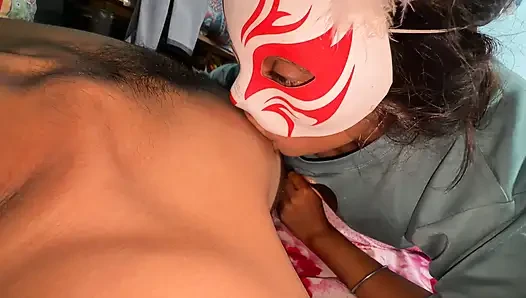 Sister's friend came to meet her sister She was alone in the room, first she sucked her thick cock and then had tight pussy sex Part 2 Hindi audio, xxx, porn, mms
