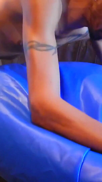 Iconic moment from "Inflated Waterbed Mattress Hump"