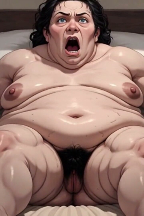 Horny Obese BBW Masturbates Her Hairy Wet Pussy - Big Belly Solo Play
