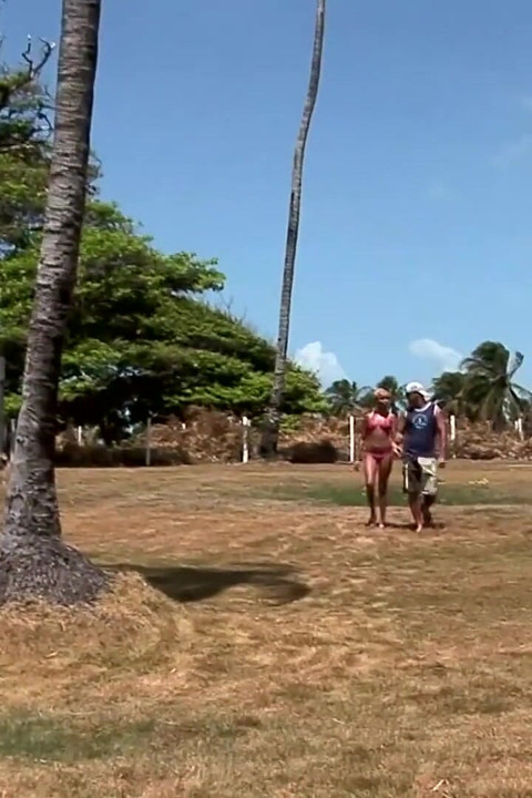 Blonde Barbie fucking in an open field