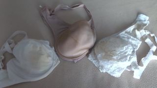 3 new bras already stained with my cum