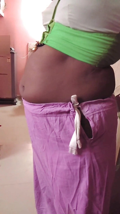 Desi Tamil Slut Wife Renu No Bra Blouse & No Panty Petticoat Saree Tease for Secret Lover! Indianhotwifex