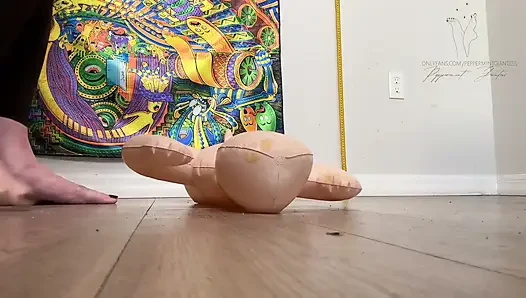 Inflatable Man Dominated & Popped by Size 16 Feet