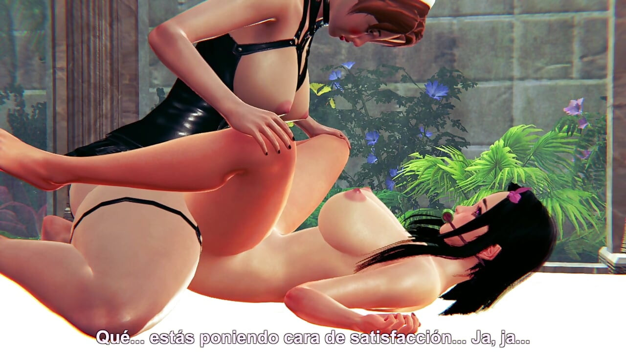 Nezuko 操 futanari 女孩 - 3d 成人动漫