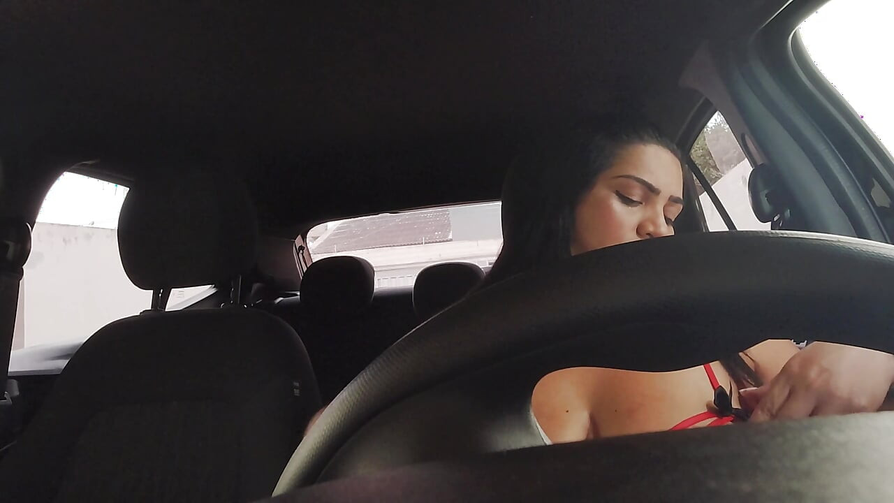Car Tales: Big-ass Brunette Got Cum on the Back Seat