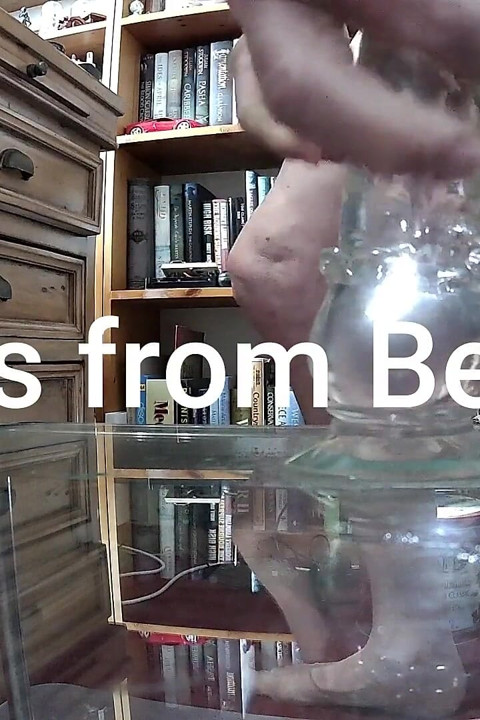 Enjoying Transparent Cock Dildo