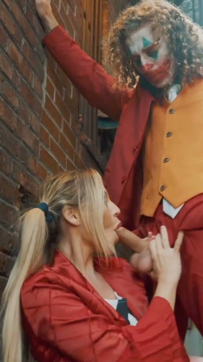 Blake Blossom as Harley Quinn Drains The Joker's Hard Cock - Joker Porn Cosplay Parody | Clip 1