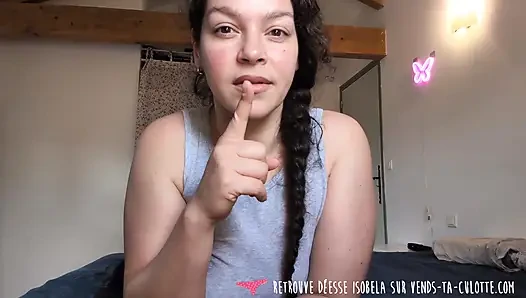Vends-ta-culotte - Handjob instruction for premature ejaculator and small cock by a beautiful French brunette dominatrix