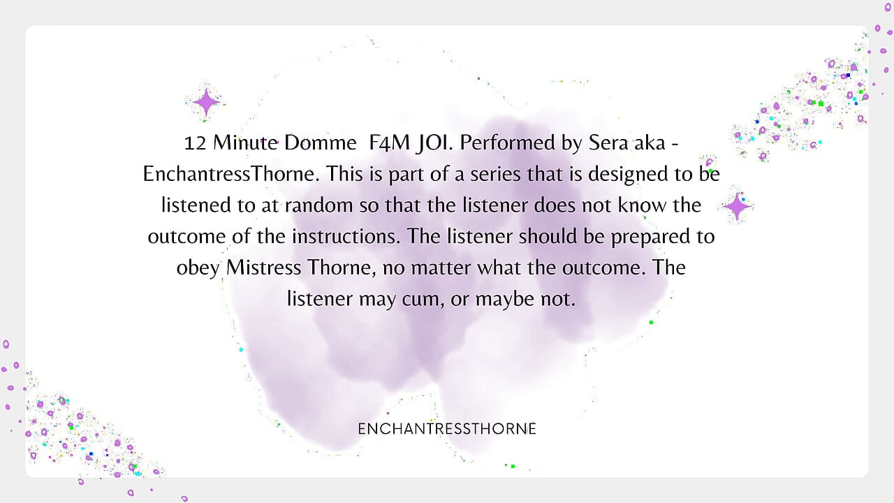Femdom JOI Mean Denial 06