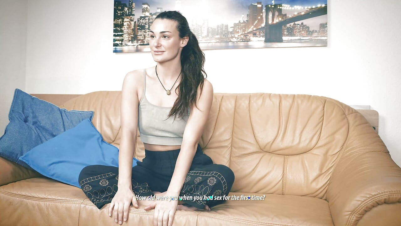 Tanya Is a Former Catwalk Model and Today for a Casting with Us on the Couch!