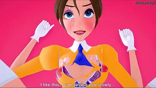 Jane Porter трахается ногами в сексуальном нижнем белье - Tarzan