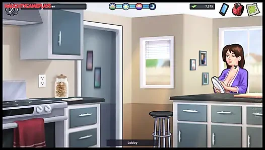 Summertime Saga Part 22 By DarkCookie - Horny Tenant Wants To Fuck BBW Sexy MILF Landlady In Her House