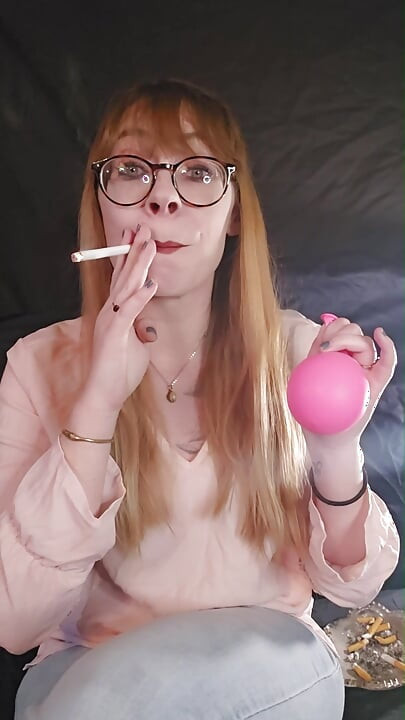 Smoking Fetish and Balloons - How much smoke is in my lungs?
