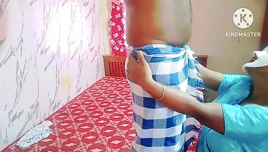 Chennai tamil bhabhi verführt ihren stiefbruder - Nahaufnahme blasen und muschi lecken mit tamil audio