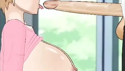 Mitsuki üvey oğluyla arkadaş olduğu için gırtlağını siktirerek ona teşekkür ediyor