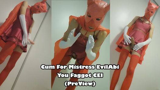 Gozada para dominatrix Evilabi, bicha CEI (PreView)