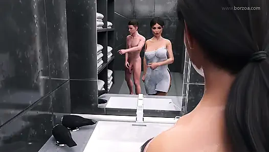 Shy Virgin with big tits and big ass: Spied BF big cock and he made her orgasm. She plays with her pussy and cums on camera!