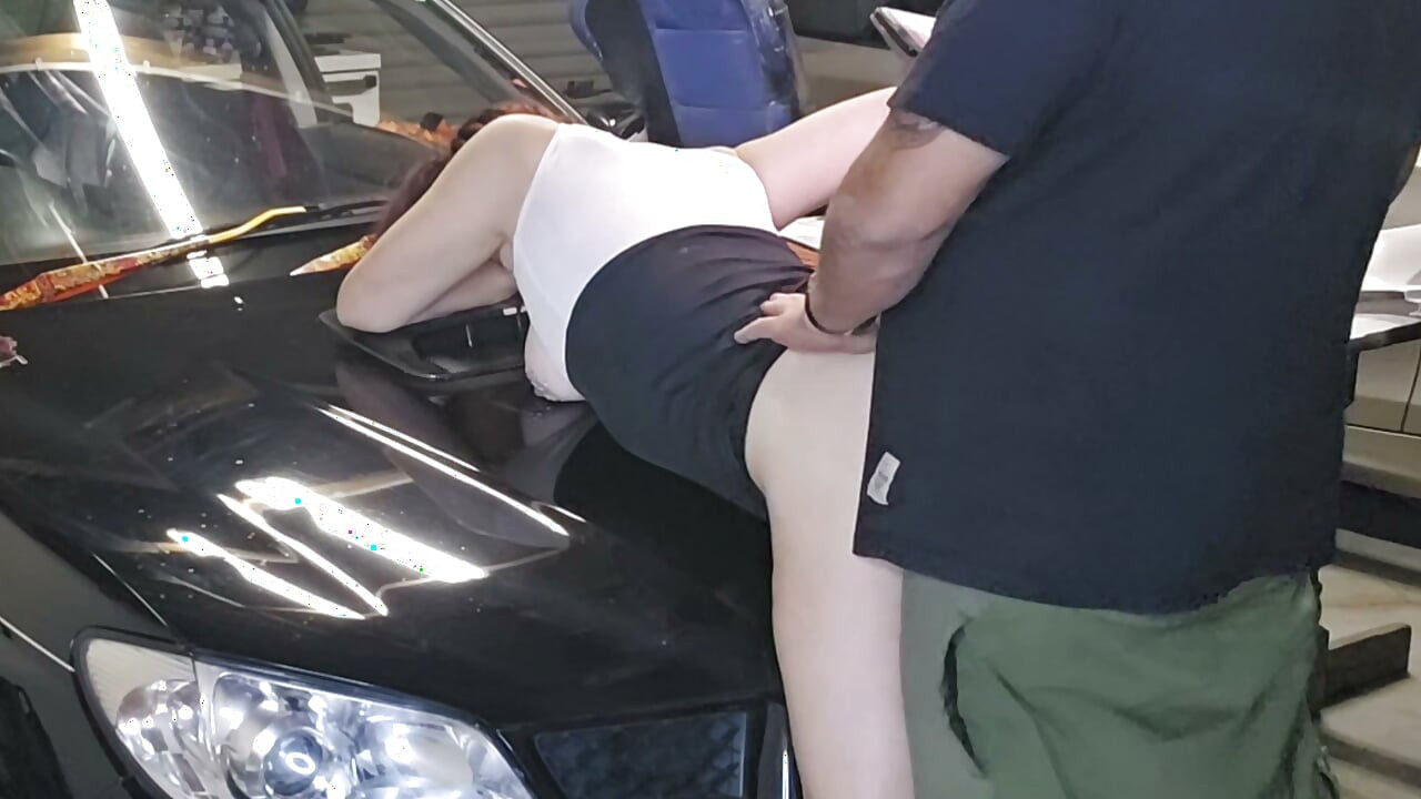 Fucking hot pregnent teen on my car bonet at houseparty
