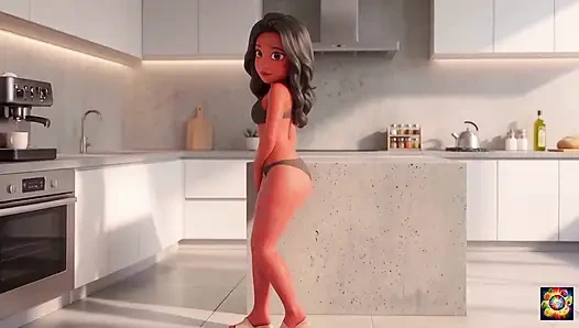 Romantik mutfak anları - ai hentai asmr