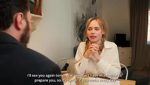 Школьница пришла на урок английского языка, но получила анальную тренировку вместо