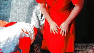 Playful trans girl teasing with soft silky outfit