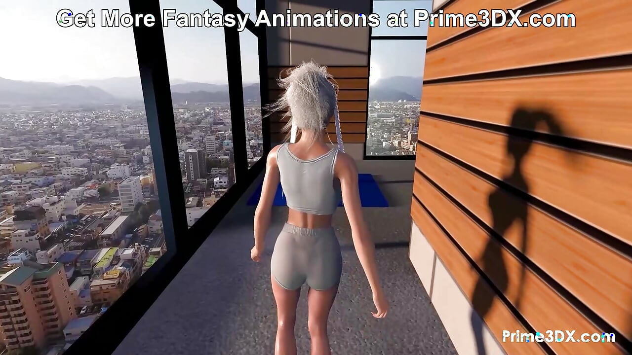 Domination à la salle de sport futanari : un mec buff prend énormément du plaisir avec une futa bien monté dans une séance d’entraînement en sueur au Prime3DX