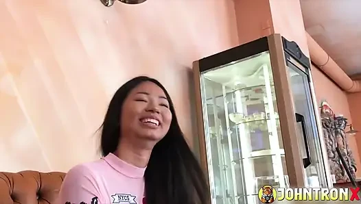 Johntronx - Young Asian Babe on High Heels Gets Fucked in POV Fashion