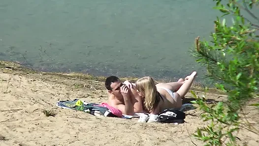 Blonde and Her Man Get Filmed Fucking