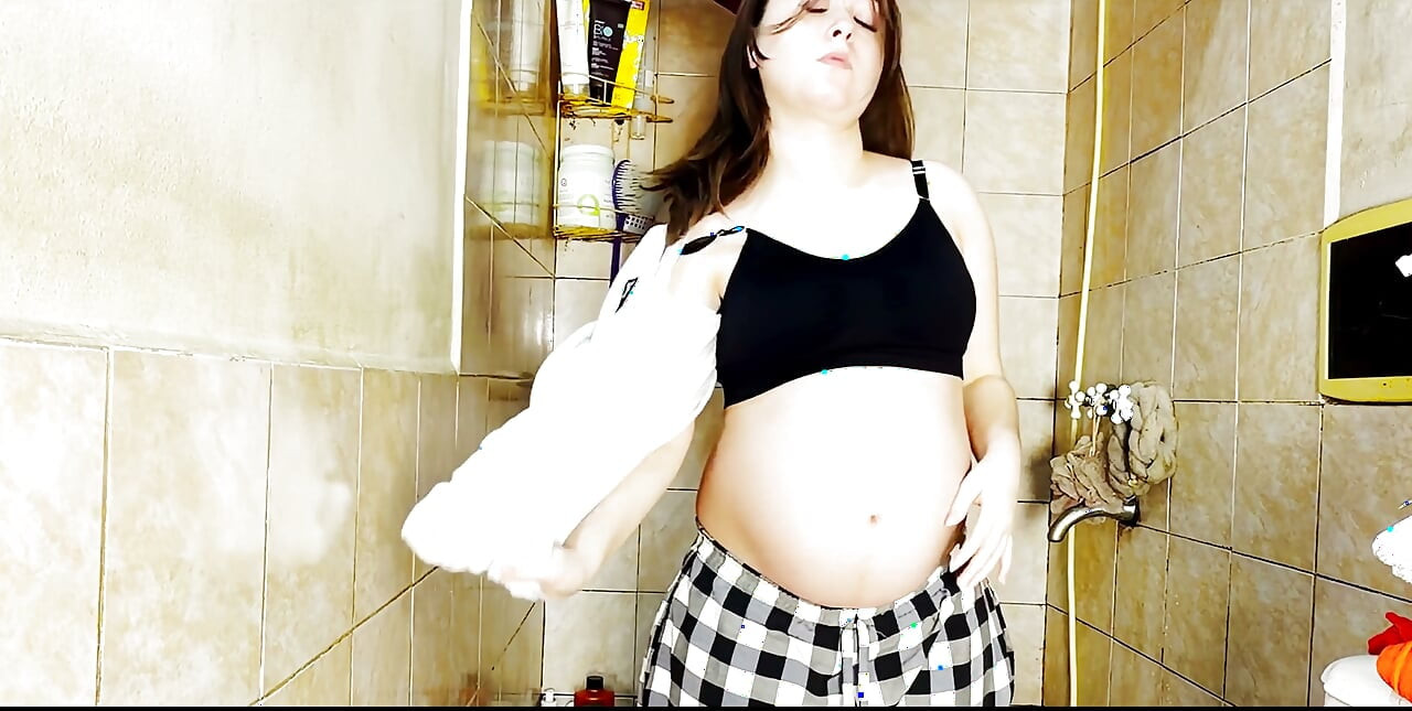 Pregnant Woman Performing a Slow