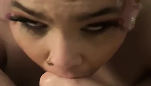 Ich teste mein Make-up mit einem blowjob