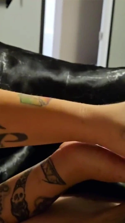 Must-see moment from "Sensual oiled edging handjob from goth teen gf ends in multiple cumshots"
