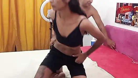 Teen anorexia in bed 100% anal
